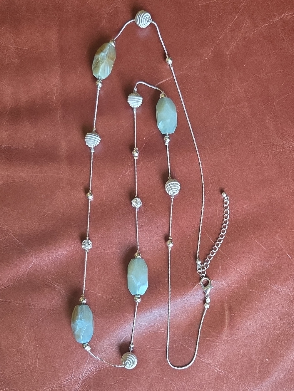 Long Silver Necklace